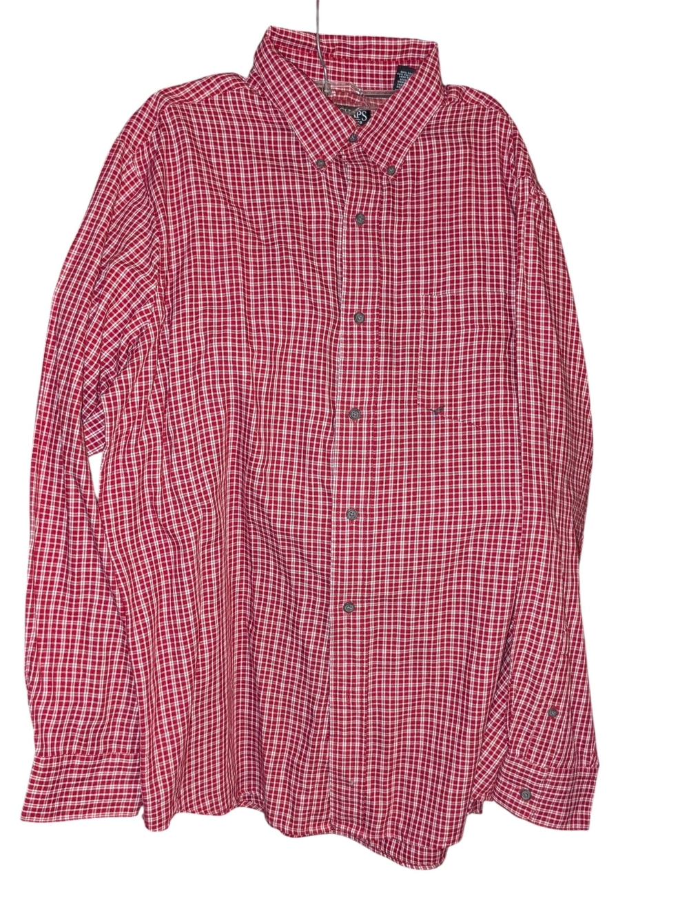 Chaps Size Large Red/White Check Shirt - Picture 1 of 8